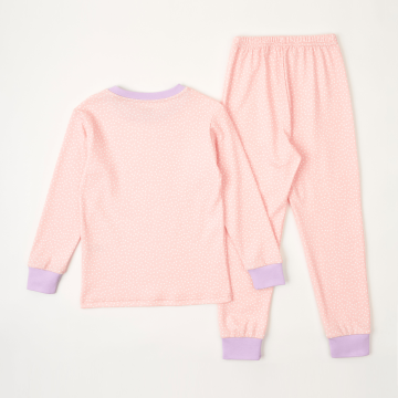 Детская пижама для девочки Krako Розовые горошки Розовый от 7 до 8 лет 3023J21 122-128