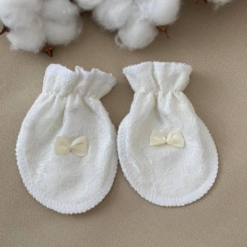 Рукавички-царапки Бетіс Ажурчик, молочні