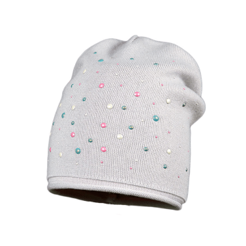 Шапка детская демисезонная для девочки Broel Серый от 6 до 9 лет SHARON 53/55