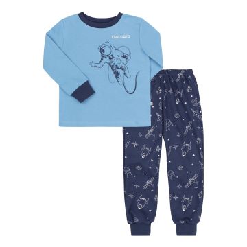 Піжама дитяча Bembi 6 - 11 років Інтерлок Синій/Синій ПЖ53 140