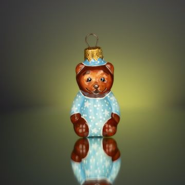 Ялинкова іграшка Rizdviani Istorii Синочок-ведмежатко 7 см 4820001154788