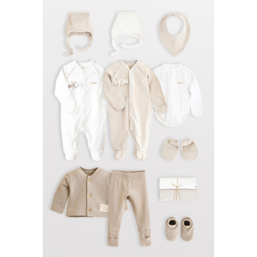 Набір одягу для немовлят Magbaby Emeri 0-3 міс Бежевий/Молочний 131762 56