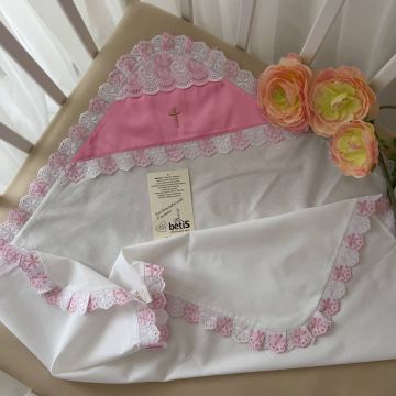 Крыжма, Бетис Святкова Атлас-1, миткаль, розовый