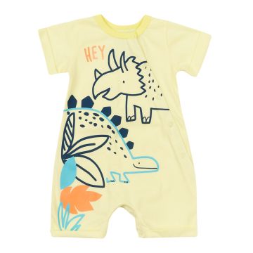 Летний полукомбинезон ЛяЛя 1 - 18 мес Кулир Желтый 8КЛ068_2-306 80