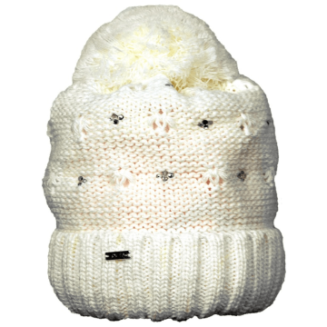 Шапка детская зимняя для девочки  Олта Белый от 5 до 8 лет 73-732017 52-56