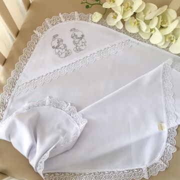 Крыжма Дивовижна интерлок Бетис 27681684 бело-серебристый 75х80 см