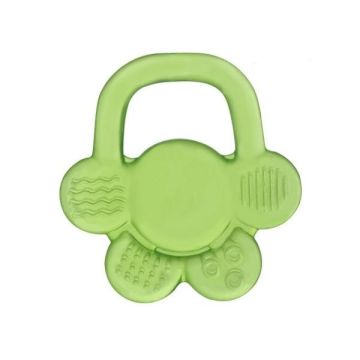 Прорізувач із гелем BabyOno Квітка, зелений