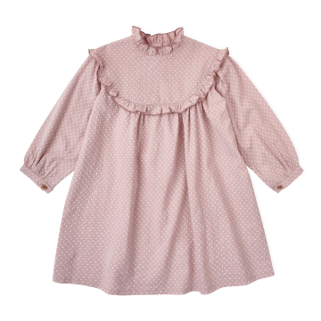 Сукня для дівчинки з довгим рукавом Krako Зірочки Рожевий від 7 до 8 років 4030D21 122-128