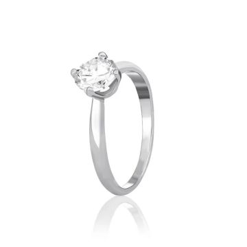 Серебряное помолвочное кольцо Silvex К2Ф/714 18,5