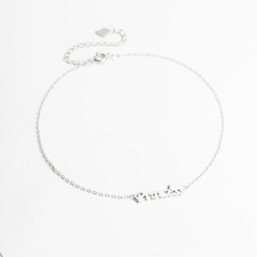 Срібний браслет на ногу Silvex Princess Б2/804Ш-28