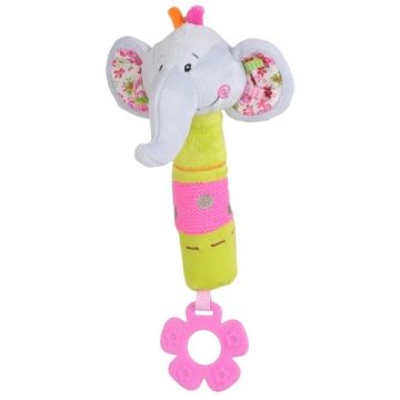 Іграшка-пищалка BabyOno з прорізувачем, Слоник, 1193
