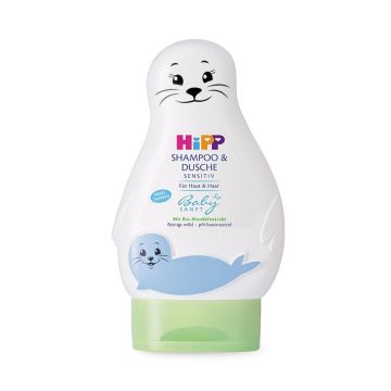 Детский шампунь гель для душа HiPP BabySanft 2 в 1 200 мл 90104