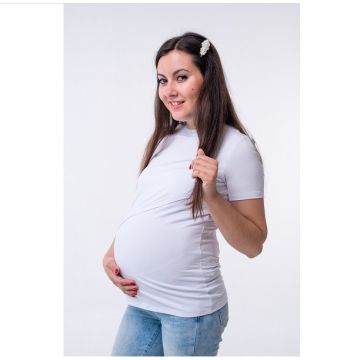 Футболка для вагітних і годуючих мам Lullababe Valencia білий L