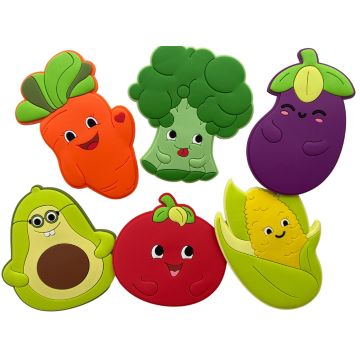 Іграшки для купання на присосках Kinderenok Веселі овочі 240221