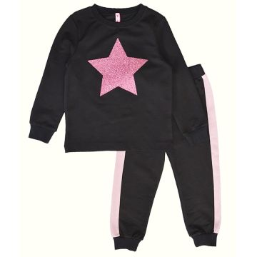 Дитячий спортивний костюм для дівчинки Vidoli Чорний G-20627W 110