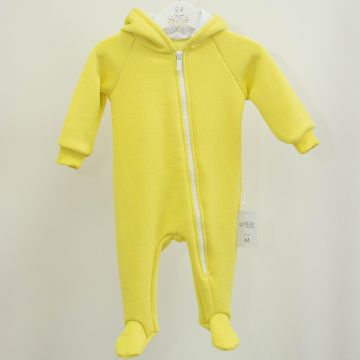 Комбінезон дитячий демісезонний ELA Textile&Toys 2 - 5 років Трикотаж на флісі Жовтий HR001YL 98