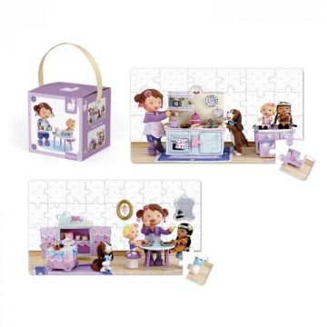 Набір із 2 пазлів Janod Лола влаштовує чаювання J02769