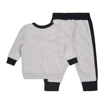 Спортивний костюм для хлопчика ЛяЛя 3 - 18 міс Інтерлок Сірий меланж/Чорний К2ІН001_2-130 86