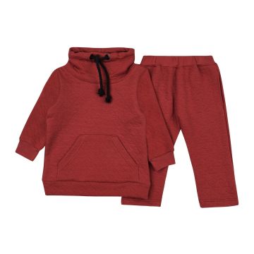 Спортивний костюм для хлопчика ЛяЛя 1 - 2 років Капітон Коричневий/Чорний К3КП148_2-228 92