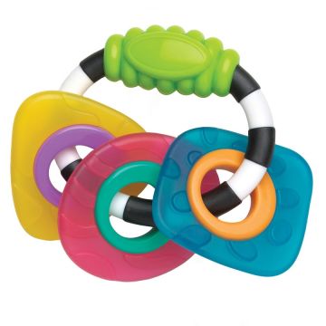 Брязкальце-прорізувач Playgro, Геометричні форми, 0182952