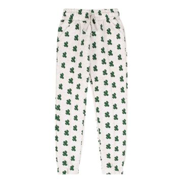 Теплі штани на дівчинку Bembi 7 - 13 років Трикотаж на флісі Сірий/Зелений ШР767 158