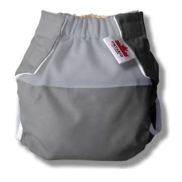 Підгузок багаторазовий Ontario Baby Waterproof Organic Сірий 11,5-13 кг ART-0000608