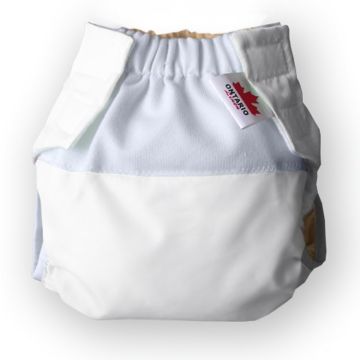 Підгузок багаторазовий Ontario Baby Waterproof Organic Білий 7,5-11,5 кг ART-0000610