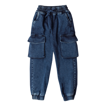 Джинсы детские Bembi 6 - 13 лет Трикотажная джинсовка Синий ШР848 116