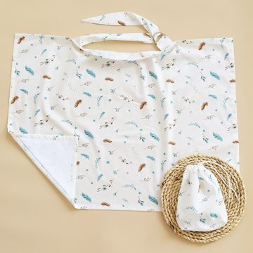 Накидка для кормления грудью Magbaby Веточка Молочный/Голубой 103363