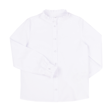 Рубашка для девочки Bembi City collection 6 - 13 лет Терикотон Белый 100 РБ197 116