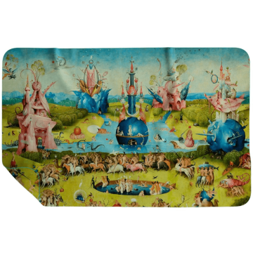 Пляжное полотенце из микрофибры Emmer 90х140 см Сад земных наслаждений Голубой/Зеленый 3589854