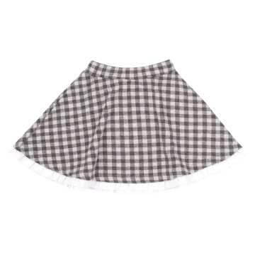 Юбка школьная Bembi City collection 6 - 13 лет Джерси/Терикотон Серый X03 ЮБ121 116