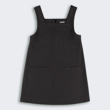 Школьный сарафан Bembi City collection 6 - 13 лет Костюмная ткань Черный/Серый YX0 СФ162 116