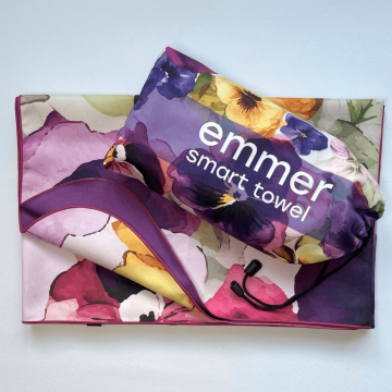 Пляжний рушник з мікрофібри Emmer 70х140 см Незабудки Фиолетовый/Желтый Незабудки70*140