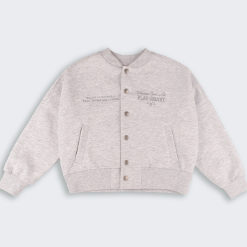 Кофта бомбер детская Bembi City collection 8 - 13 лет Трикотаж шардон Серый меланж КФ253 158