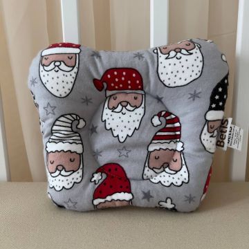 Ортопедична подушка для немовлят BetiS Дід мороз Фланель Сірий 18х22 см 91449229