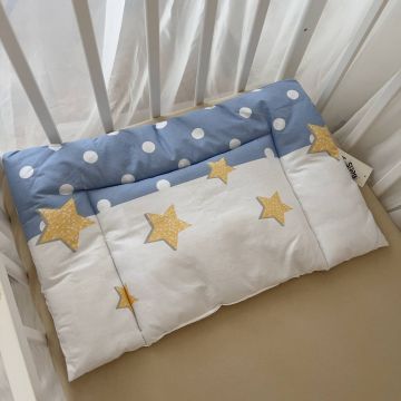 Подушка для новонароджених BetiS Горошки Ранфорс Блакитний 40х60 см 91449429