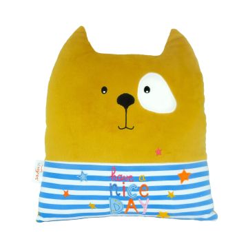 Декоративна подушка Тигрес Котик Have a nice day Жовтий ПД-0300