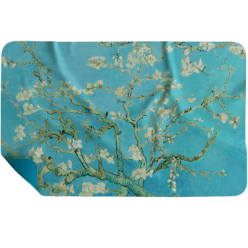 Пляжное полотенце из микрофибры Emmer 90х140 см Цветущие ветви миндаля Голубой/Белый 3589855