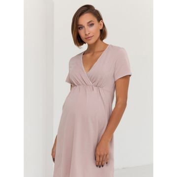 Ночнушка для вагітних і годуючих Юла Мама Alisa Light Світло-коричневий NW-1.4.12 L