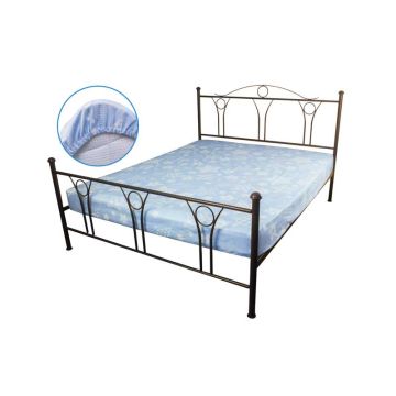 Простынь на резинке Руно Blue star 160х200 см Голубой 500.114У_Blue star