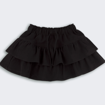 Школьная юбка шорты Bembi City collection 7 - 13 лет Коттон-фактурный Черный Y00 ЮБ123 122