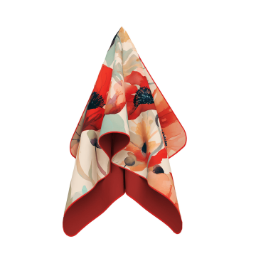 Полотенце из микрофибры Emmer 90х140 см Маки Красный/Зеленый Маки90*140