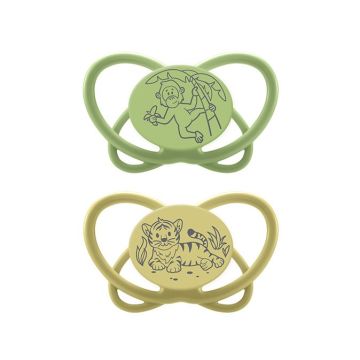 Пустушка силіконова Nip Моя метелик Зелений 16-32 міс 38760-51