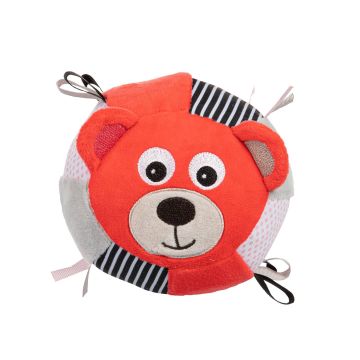 Игрушка-мячик с колокольчиком Canpol babies BEARS Коралловый 68/074