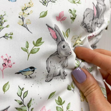 Дитяча постільна білизна для підлітків Oh My Kids Зайчики Сатін Рожевий ПБ-0112-С-2