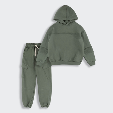 Дитячий спортивний костюм Bembi 6 - 13 років Трикотаж тринітка Хакі КС847 116