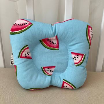 Ортопедична подушка для немовлят BetiS Кавунчик Поплін Блакитний 18х22 см 91449650