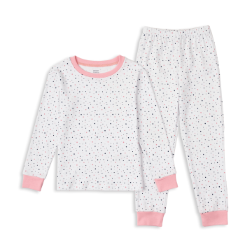 Детская пижама для девочки Krako Разноцветные горошки Молочный от 7 до 8 лет 3023J26 122-128
