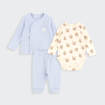 Набор одежды для детей Bembi 1 - 6 мес Интерлок Голубой КП300 56
